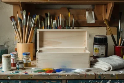 como pintar cajas de madera para decorar